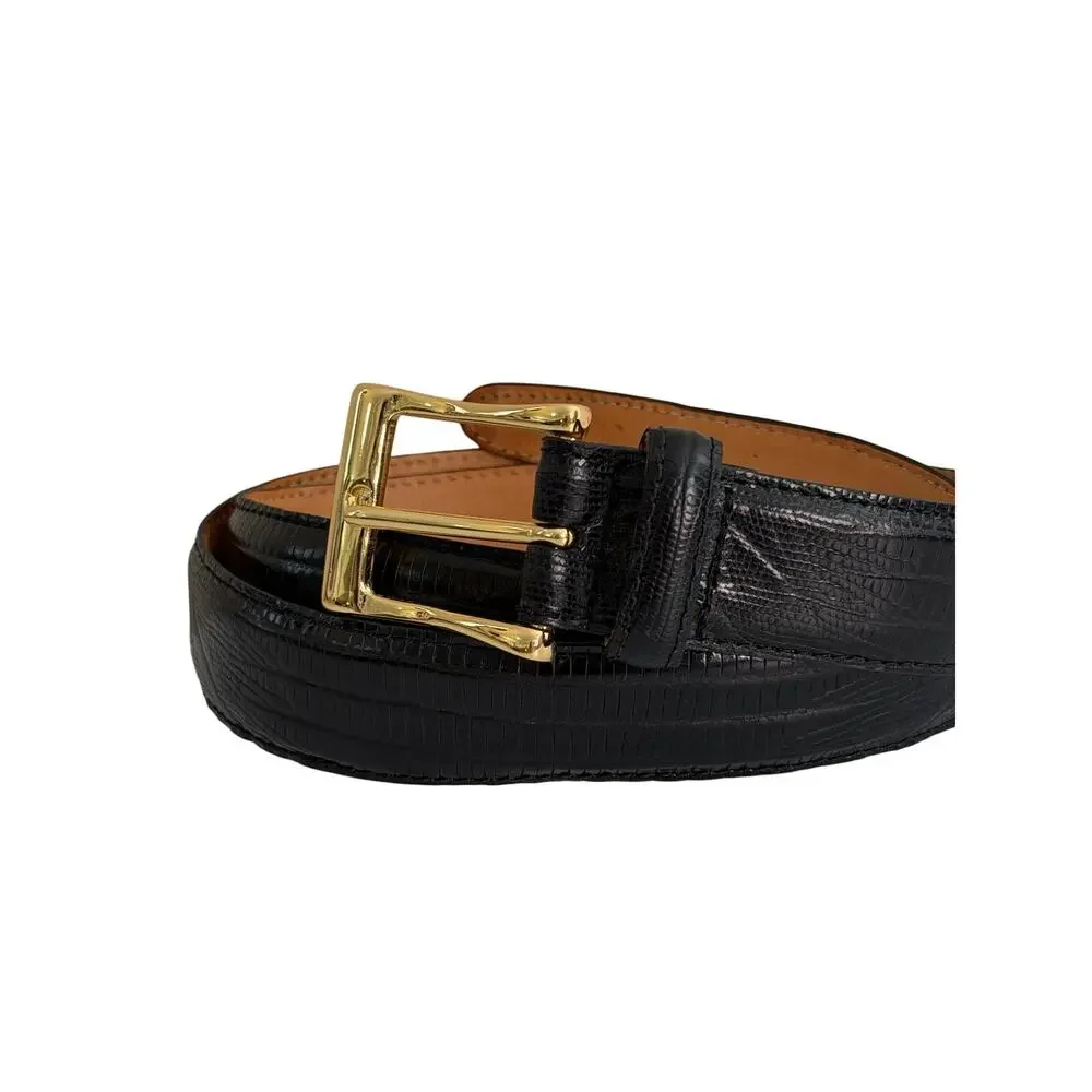 Martin Dingman black leather mens belt size 36